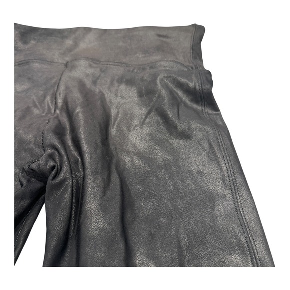 Spanx Faux Leather Leggings Women's Black High Waisted‎ Size Large - Picture 5 of 14